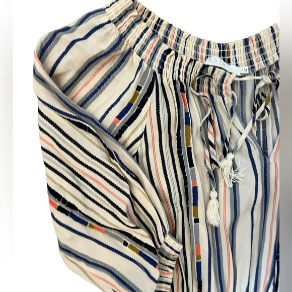 ASTR the Label off the shoulder tiered ruffle tassel dress size small like new - Picture 5 of 8